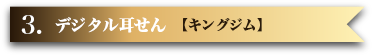 3. デジタル耳せん【キングジム】