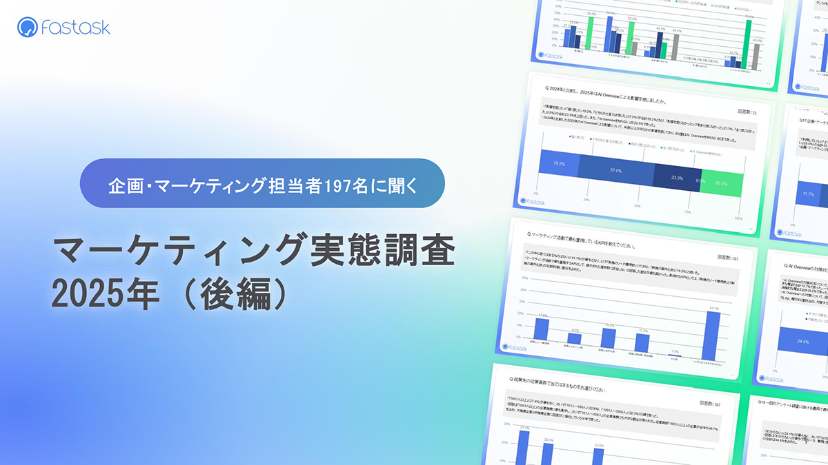 マーケ担当197名に聞いた！（後編）マーケティング活動で最重要視しているKPIは新規のリード獲得
