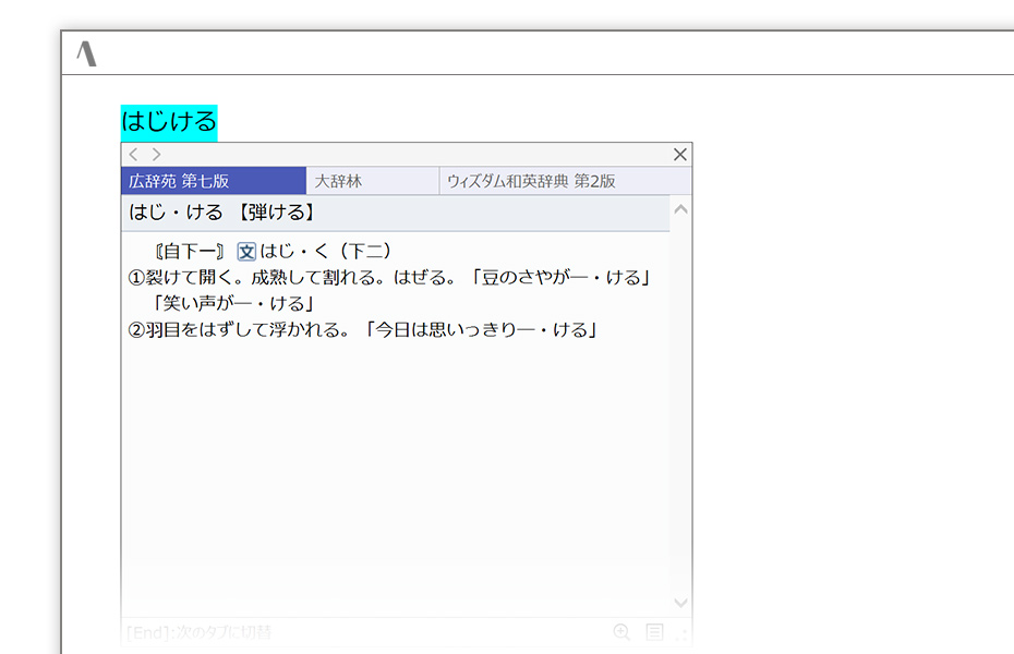 広辞苑の利用イメージ