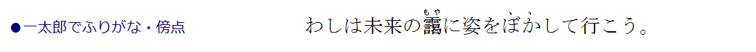 ふりがな形式1