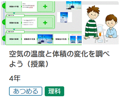 空気の温度と体積の変化を調べよう（授業）