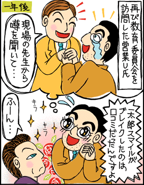 地道な営業活動が実って、その製品性が理解されるように…