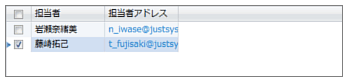 データベース閲覧画面（レコード一覧）