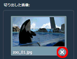 ［静止画を切り出す］画面－切り出した画像の削除